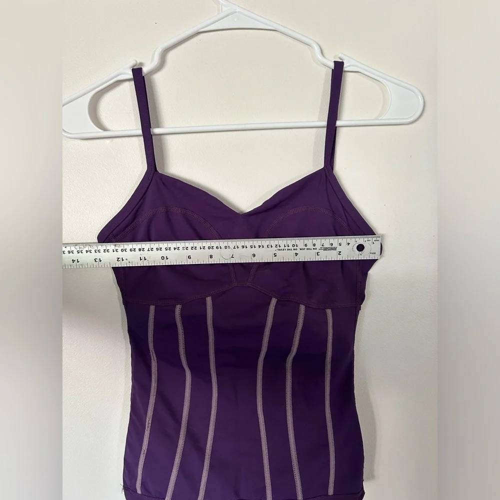 Lululemon Rare Thong Plum Straps Body Suit Size 6 - Picture 2 of 11